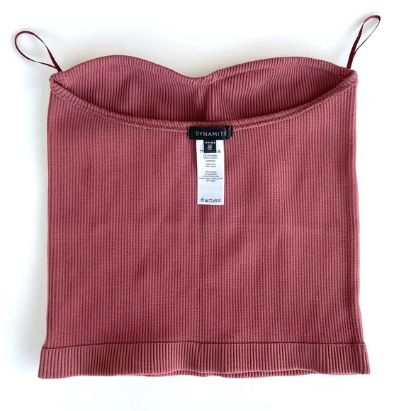 Dynamite Ribbed Tube Top - Picture 12 of 14